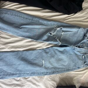 Light Blue Distressed agolde Jeans